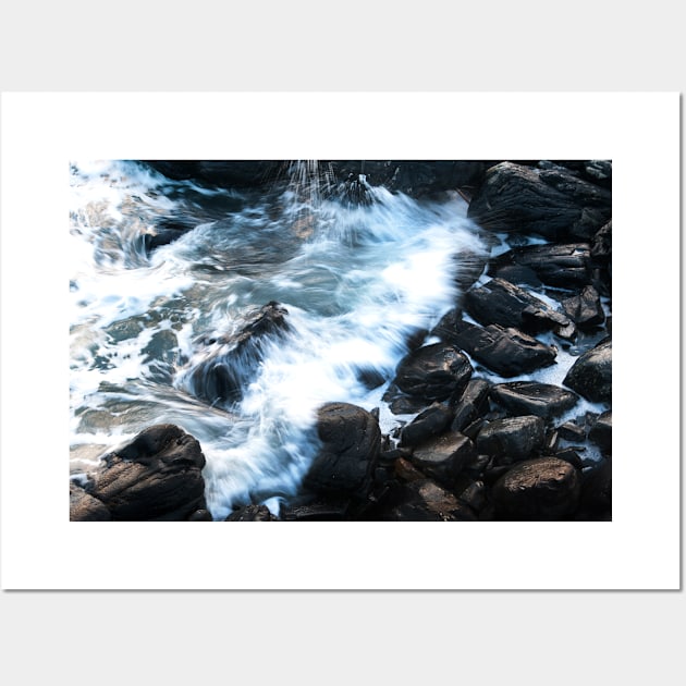 A wave breaks onto the rocks, Isle of Skye, Scotland Wall Art by richflintphoto